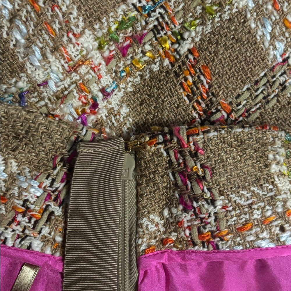 Kate Spade Plaid Tweed Skirt Size 8 - Picture 8 of 11
